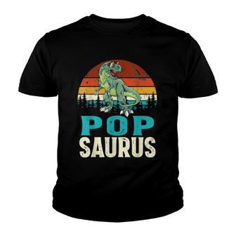 Popsaurusrex Dinosaur Funny Pop Saurus Family Matching Youth T-shirt - Thegiftio UK