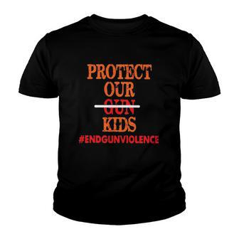 Protect Our Kids End Guns Violence Version Youth T-shirt | Mazezy