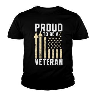 Proud Be A Veteran Of The Usa Veteran Veterans Day Youth T-shirt - Thegiftio UK