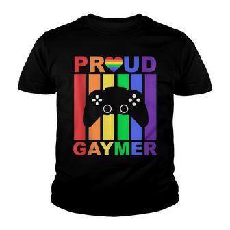 Proud Gaymer Gay Pride Gaymer Game Proud Gaymer Youth T-shirt - Thegiftio UK