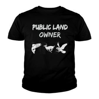 Public Land Owner T Nature For Camping And Hiking Youth T-shirt - Thegiftio UK