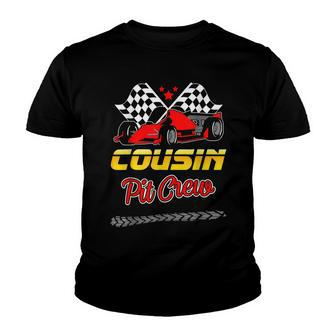 Race Car Birthday Party Racing Family Cousin Pit Crew V2 Youth T-shirt - Seseable