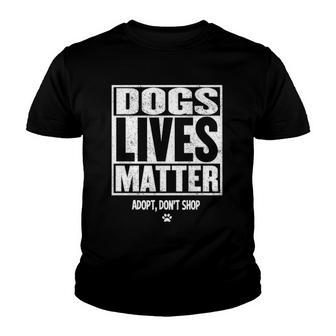 Rescue Dog Dogs Paw Veterinarian Vet Tech Gift Youth T-shirt - Thegiftio UK