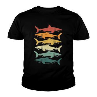 Retro Sharks For Shark Lover Youth T-shirt | Mazezy