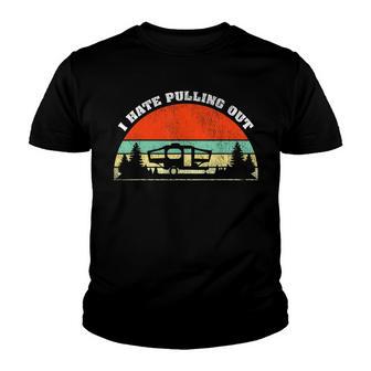 Retro Vintage I Hate Pulling Out Travel Youth T-shirt - Thegiftio UK