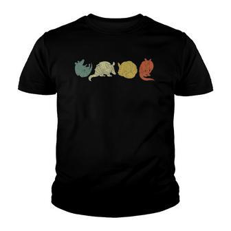 Retro Wildlife Nature Animal Lover Wild Armadillo Youth T-shirt - Thegiftio UK