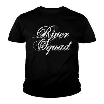 River Squad Water Float Tube Trip Camping Party Summer Rat Youth T-shirt - Thegiftio UK