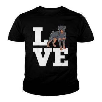 Rottweiler Love Design For Dog Owners Youth T-shirt - Thegiftio UK