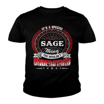 Sage Shirt Family Crest Sage T Shirt Sage Clothing Sage Sage Gifts For The Sage Youth T-shirt - Thegiftio UK