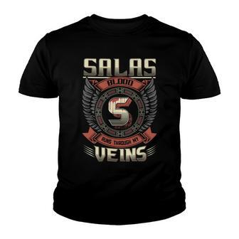 Salas Blood Run Through My Veins Name V5 Youth T-shirt - Seseable