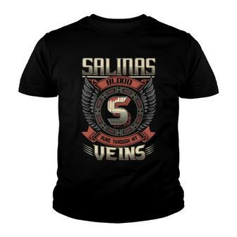 Salinas Blood Run Through My Veins Name V8 Youth T-shirt - Seseable