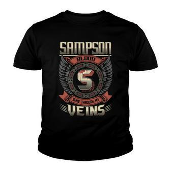 Sampson Blood Run Through My Veins Name V8 Youth T-shirt - Seseable
