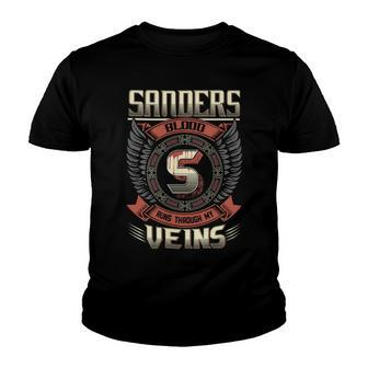 Sanders Blood Run Through My Veins Name V3 Youth T-shirt - Seseable