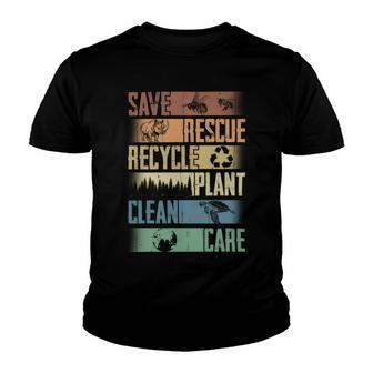 Save Rescue Recycled Plant Clean Care V3 Youth T-shirt | Favorety AU