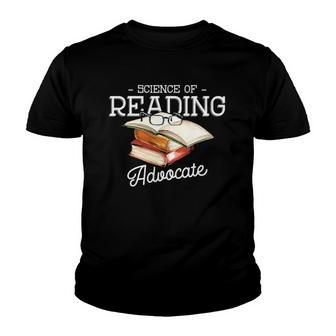 Science Of Reading Advocate Books Literature Book Reader Youth T-shirt | Mazezy