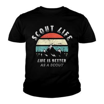 Scout Life Life Is Better As A Scout For A Scout Camping Youth T-shirt - Thegiftio UK