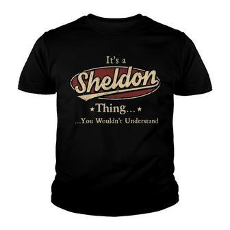 Sheldon Shirt Personalized Name Gifts T Shirt Name Print T Shirts Shirts With Name Sheldon Youth T-shirt - Seseable