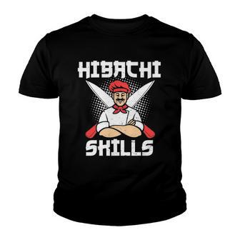 Skill Hibachi Skills - Cooking Chef Youth T-shirt - Thegiftio UK