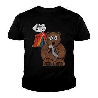 Sleeping Bags Are Soft Tacos For Bears Distressed Youth T-shirt - Thegiftio UK