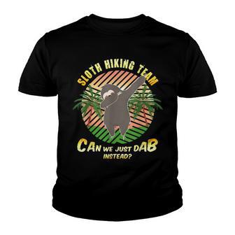 Sloth Hiking Team Sloth Dab Youth T-shirt - Thegiftio UK