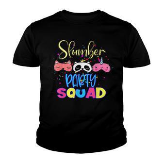 Slumber Party Squad Girls Pajamas Matching Youth T-shirt - Thegiftio UK