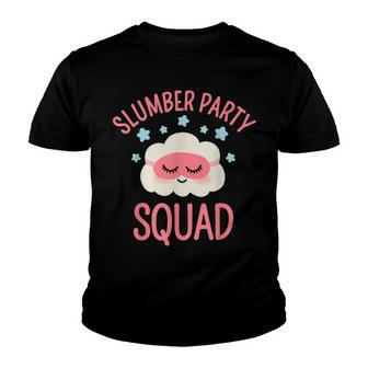 Slumber Party Squad Pajama Top For Sleepover Party Youth T-shirt - Thegiftio UK