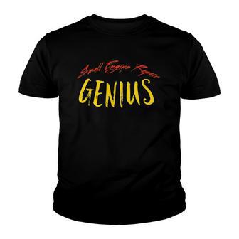 Small Engine Repair Genius Engine Mechanic Youth T-shirt - Thegiftio UK