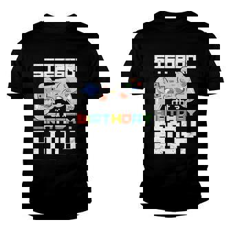 Stepbrother Of The Birthday Boy Matching Video Game Birthday Youth T-shirt | Mazezy