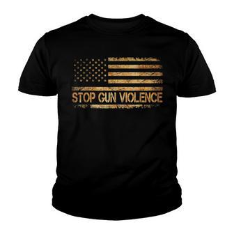 Stop Gun Violence End Gun Violence V3 Youth T-shirt - Thegiftio UK