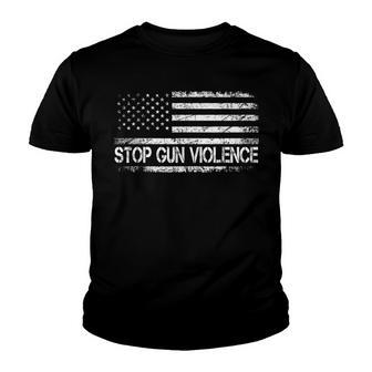 Stop Gun Violence End Gun Violence V4 Youth T-shirt - Thegiftio UK