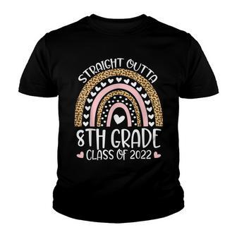 Straight Outta 8Th Grade Class Of 2022 Graduation Outfit Youth T-shirt - Thegiftio UK