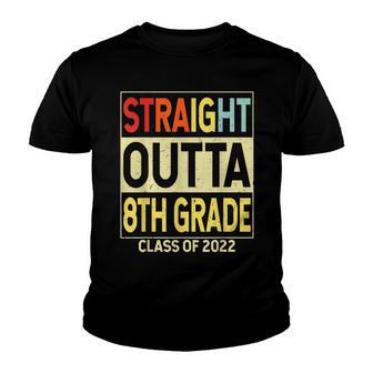 Straight Outta 8Th Grade Funny Graduation Gifts Eighth Grade Youth T-shirt - Thegiftio UK