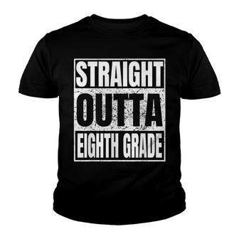 Straight Outta Eighth Grade Graduation Class 2022 8Th Grade Youth T-shirt - Thegiftio UK