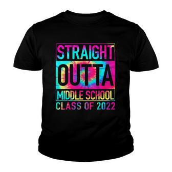 Straight Outta Middle School 2022 Graduation Gift Youth T-shirt | Mazezy DE