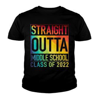 Straight Outta Middle School Class Of 2022 Graduation V2 Youth T-shirt - Thegiftio UK