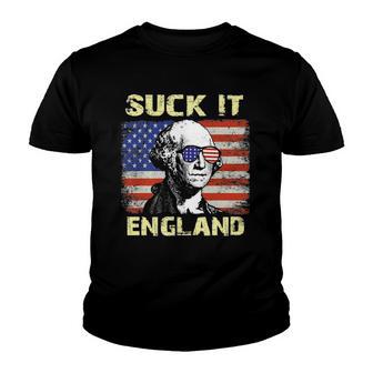 Suck It England Funny George Washington Youth T-shirt - Thegiftio UK