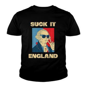 Suck It England George Washington Funny 4Th Of July Youth T-shirt - Thegiftio UK
