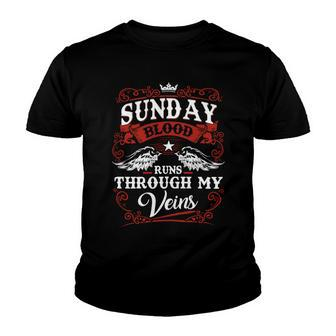 Sunday Name Shirt Sunday Family Name Youth T-shirt - Monsterry