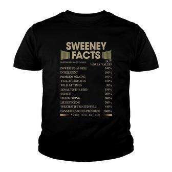 Sweeney Name Gift Sweeney Facts Youth T-shirt - Seseable