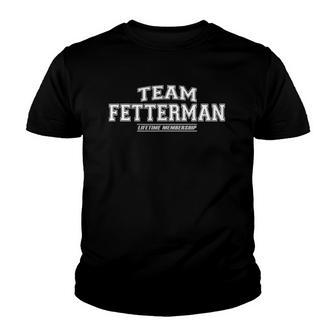 Team Fetterman Proud Family Surname Last Name Gift Youth T-shirt - Thegiftio UK