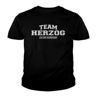 Team Herzog Proud Family Surname Last Name Gift Youth T-shirt - Thegiftio UK