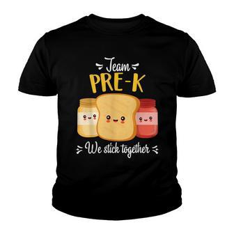 Team Pre-K We Stick Together Student Back To School Youth T-shirt - Thegiftio UK