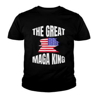 The Great Maga King Patriotic Donald Trump Youth T-shirt | Mazezy