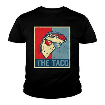 The Taco Poster Vintage Funny Cinco De Mayo Fiesta Mexican Youth T-shirt - Thegiftio UK