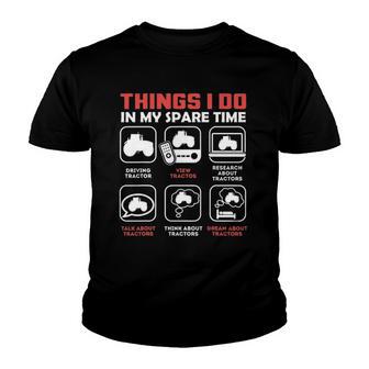 Things I Do In My Spare Time - Tractor Youth T-shirt - Thegiftio UK