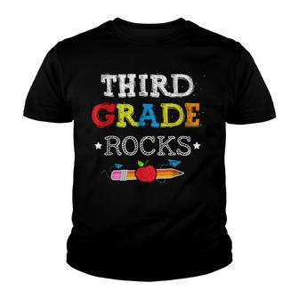 Third Grade Rocks Team 3Rd Grade Teacher Youth T-shirt - Thegiftio UK