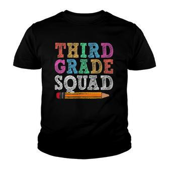 Third Grade Squad 3Rd Grade Gift Back To School Youth T-shirt | Mazezy