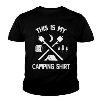 This Is My Camping For Summer Camping Trips Youth T-shirt - Thegiftio UK