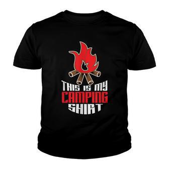 This Is My Camping Novelty Camper Gift Youth T-shirt - Thegiftio UK