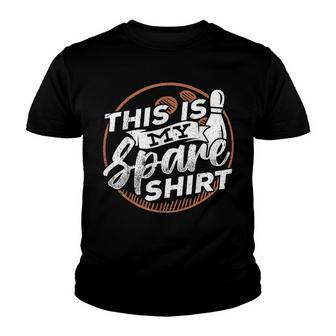 This Is My Spare Bowling Action Sport Youth T-shirt - Thegiftio UK